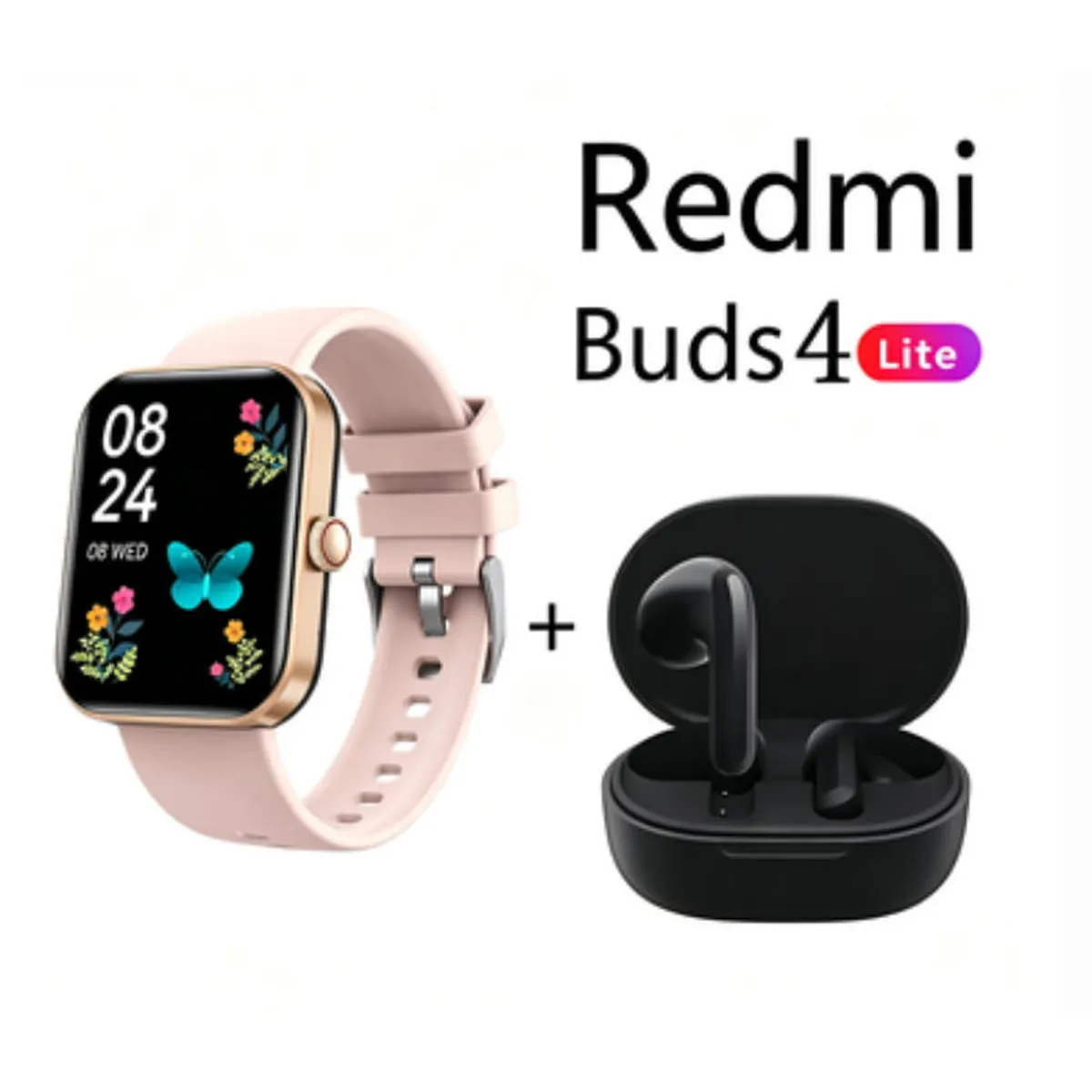 XIAOMI - F16 Smartwatch+Audífonos  Auriculares Bluetooth XIAOMI Redmi buds 4lite