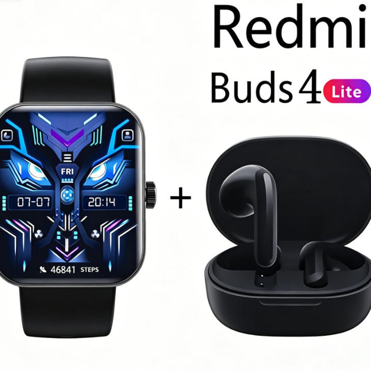 XIAOMI - F16 Smartwatch+Audífonos  Auriculares Bluetooth XIAOMI Redmi buds 4lite
