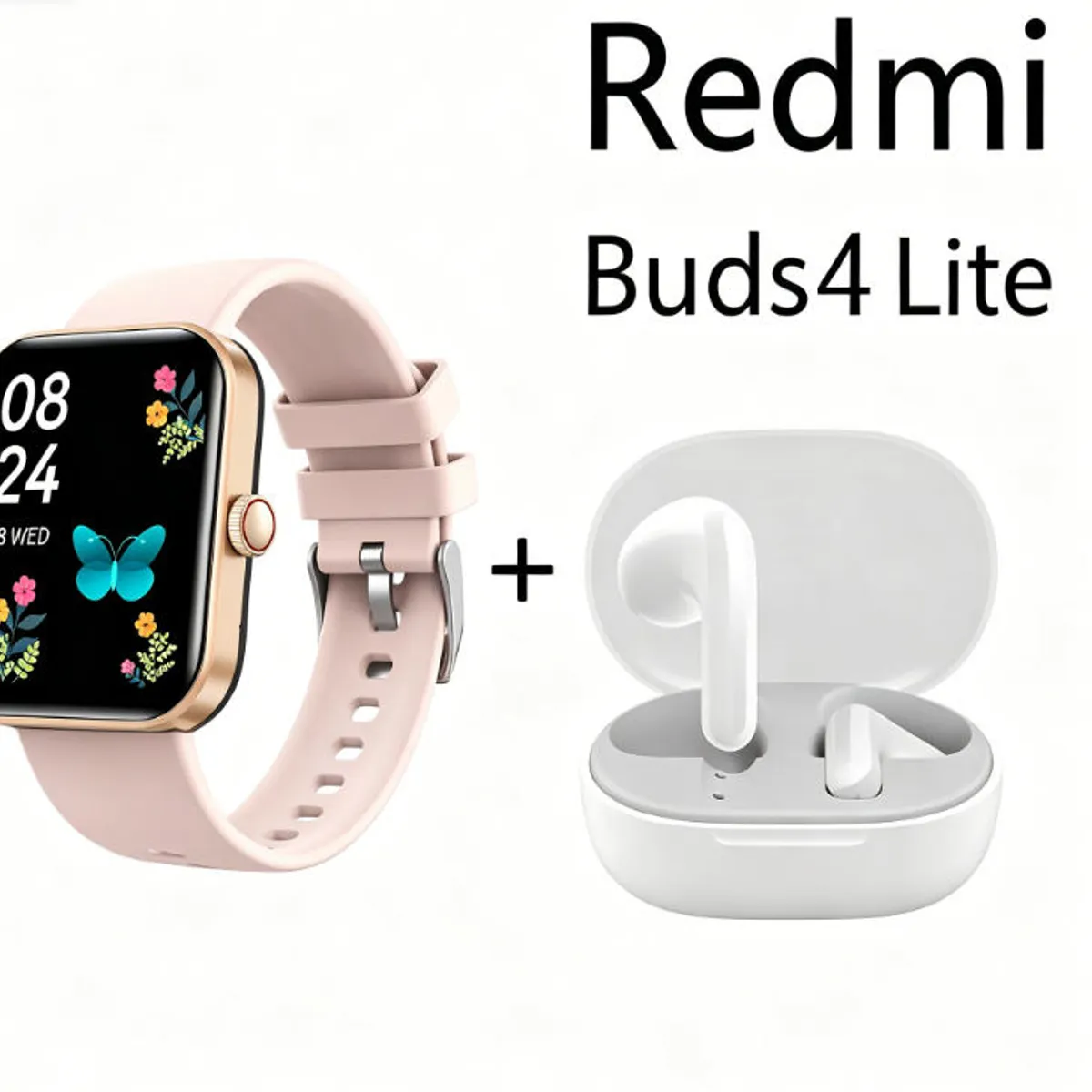 XIAOMI - F16 Smartwatch+Audífonos  Auriculares Bluetooth XIAOMI Redmi buds 4lite
