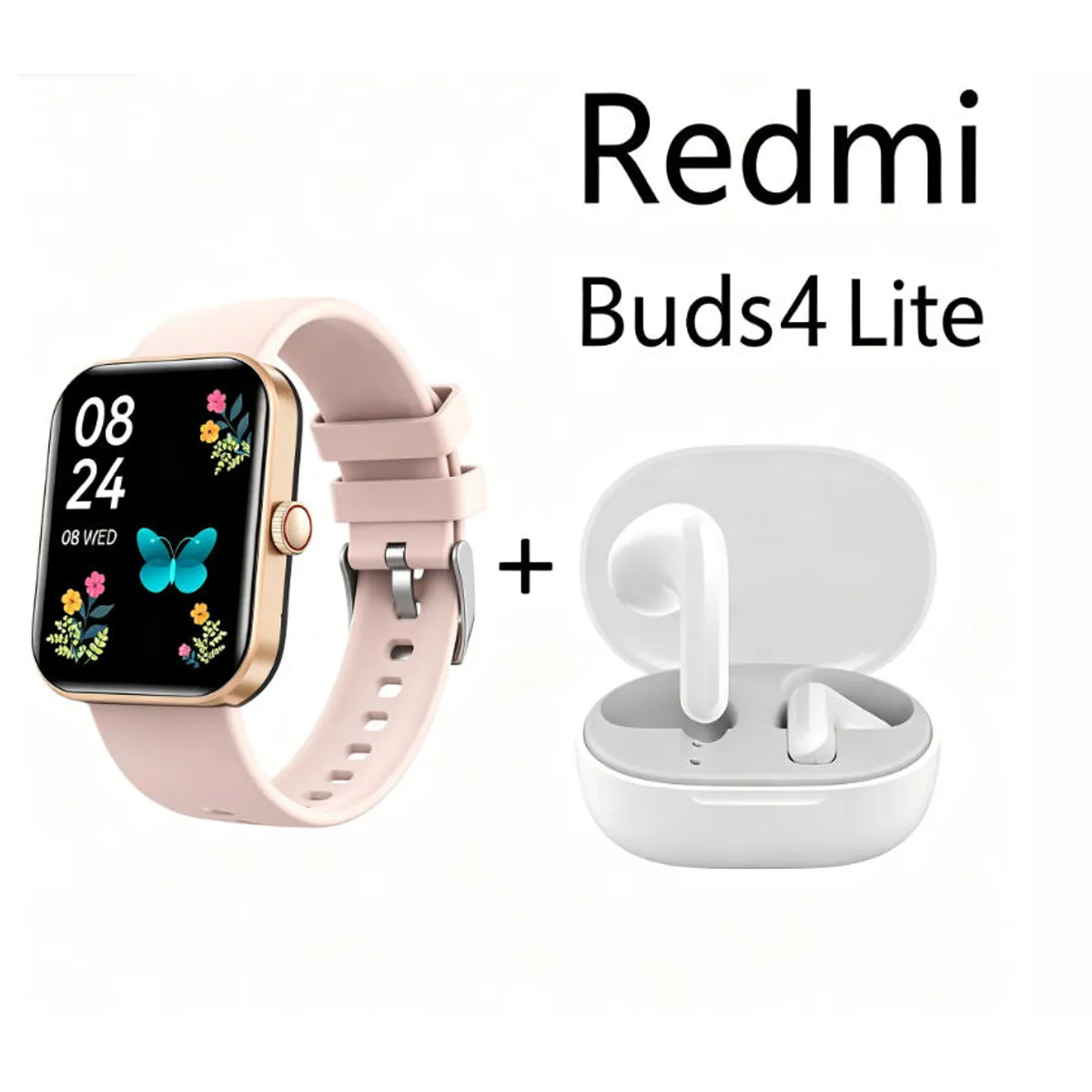 XIAOMI - F16 Smartwatch+Audífonos  Auriculares Bluetooth XIAOMI Redmi buds 4lite