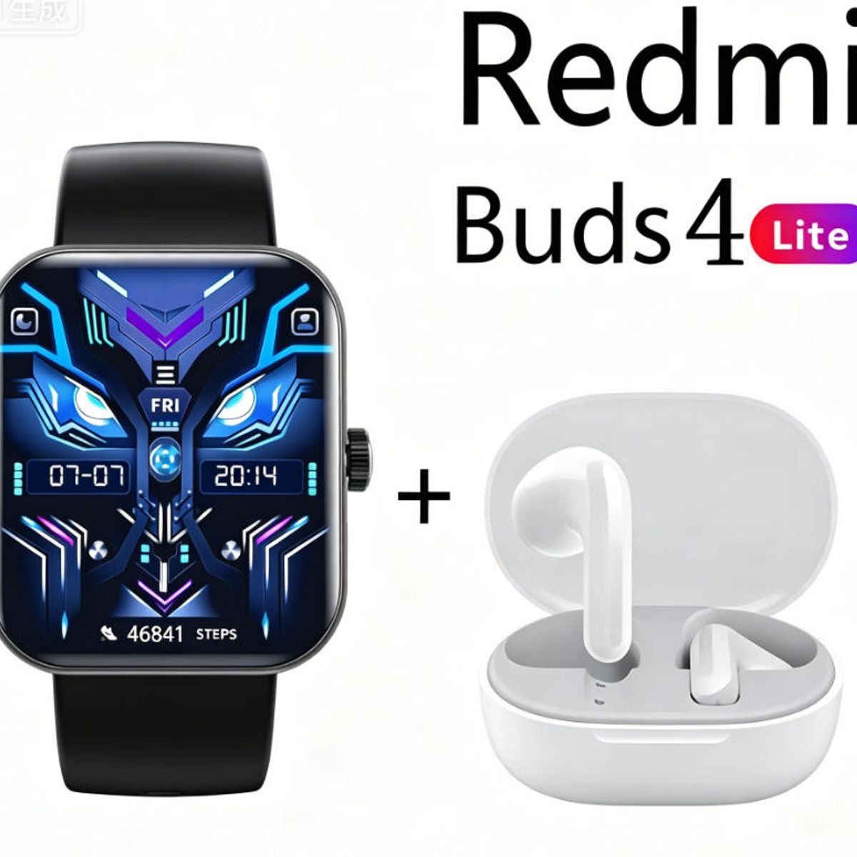 XIAOMI - F16 Smartwatch+Audífonos  Auriculares Bluetooth XIAOMI Redmi buds 4lite