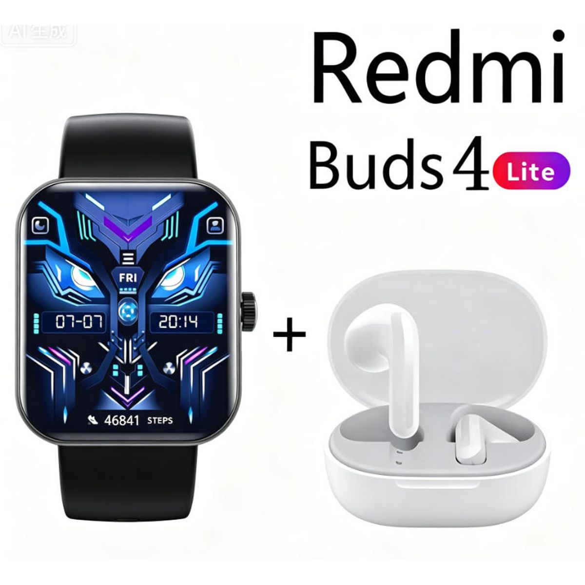 XIAOMI - F16 Smartwatch+Audífonos  Auriculares Bluetooth XIAOMI Redmi buds 4lite