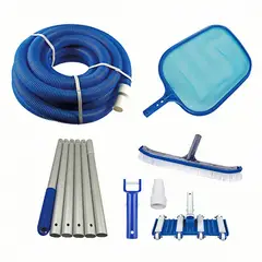 VIDA BUENAS - Set de Limpieza para Piscina Completo con Varilla Extensible de 2.4 m