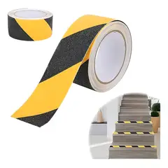 GENERICO - Cinta Antideslizante 18 Metros 50 Mm Ancho Negro / Amarillo
