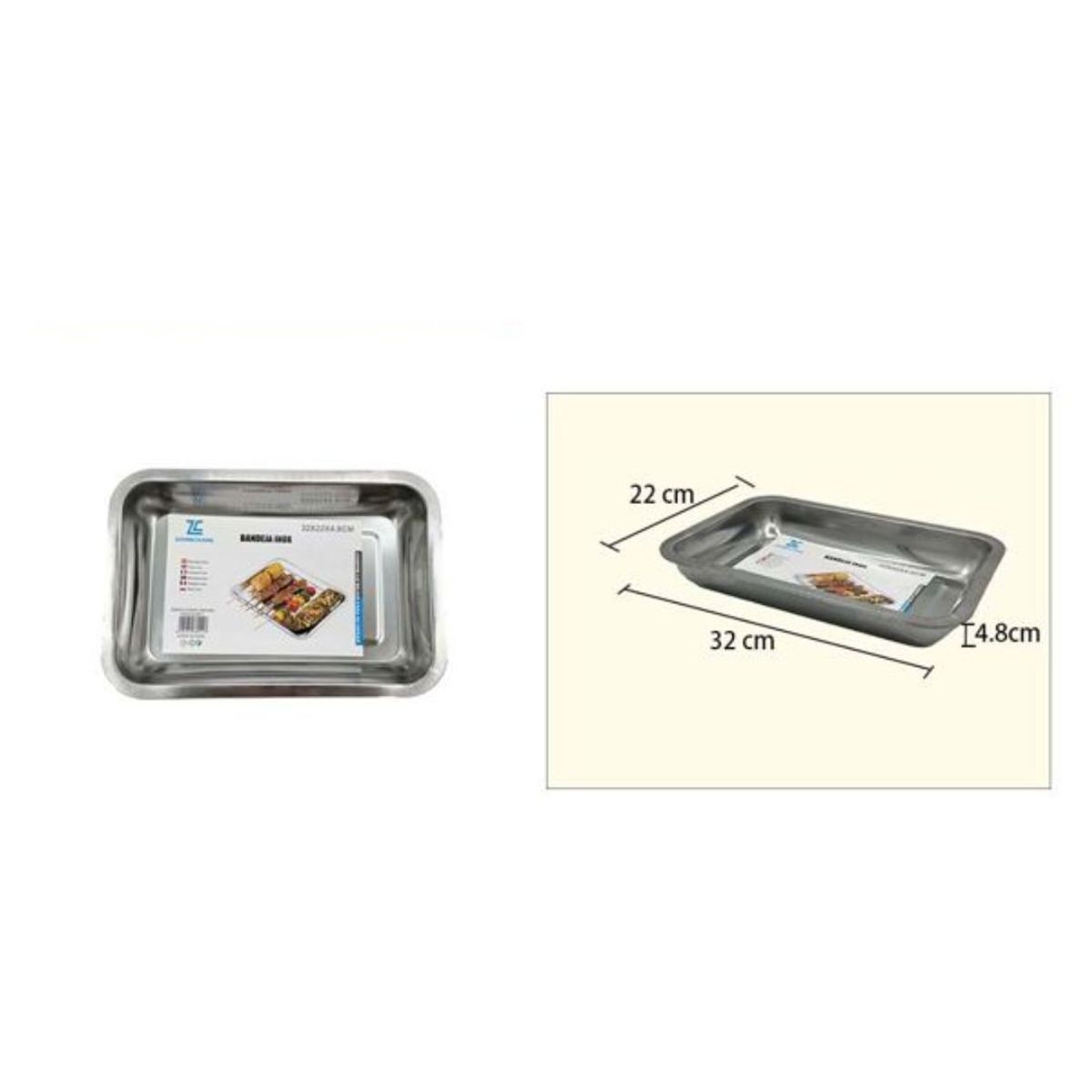 GENERICO - Bandeja inox 27-20-5cm