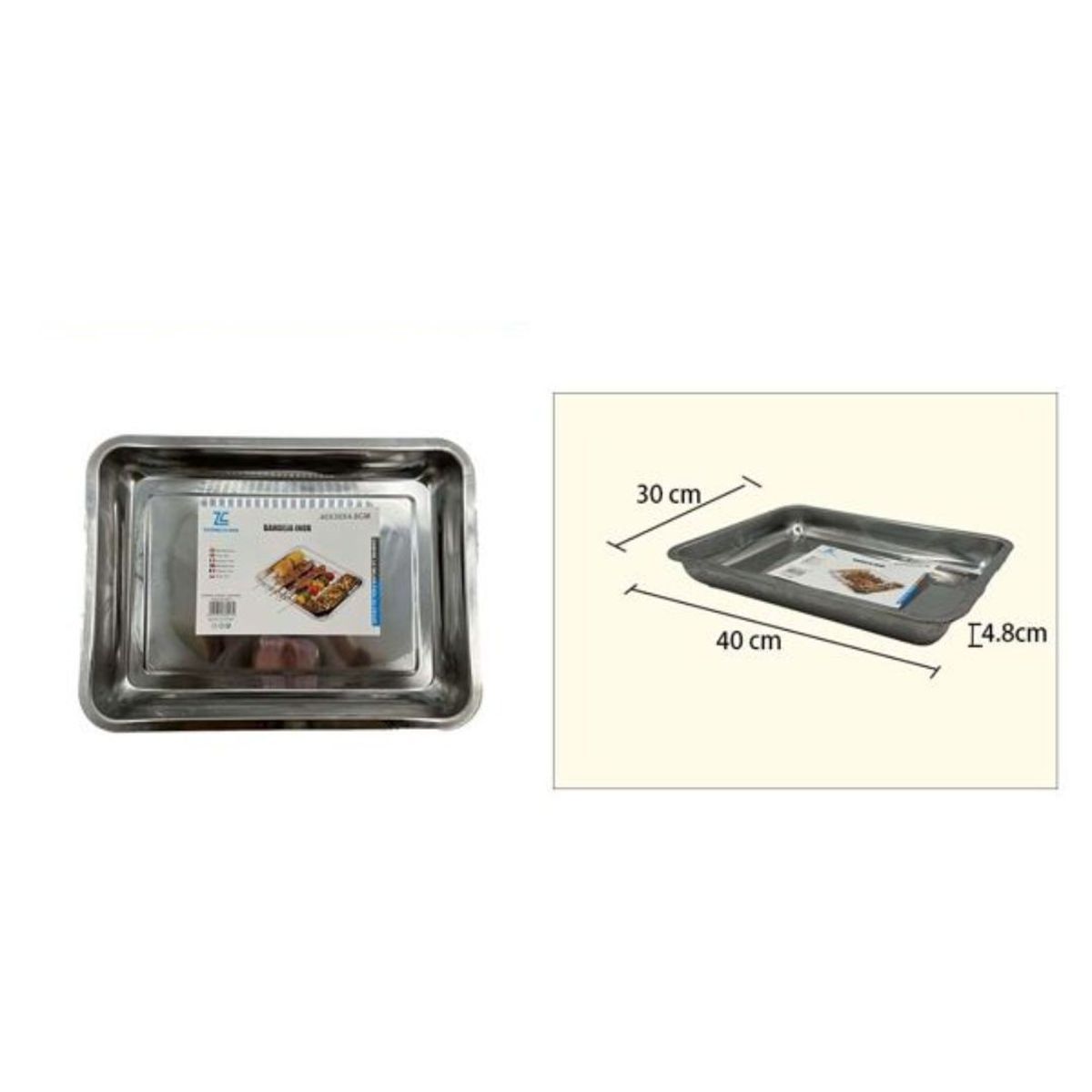 GENERICO - Bandeja inox 40-30-5cm