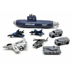 GENERICO - Set Juego Militar Equipamiento Juguete Tanque Armada