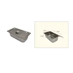 GENERICO - Depositosalsera gastronomico con tapa 30x15x10cm