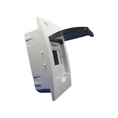 DNA - Tablero Plastico 6 Modulos Embutido Libre Halog. Tapa Transp.