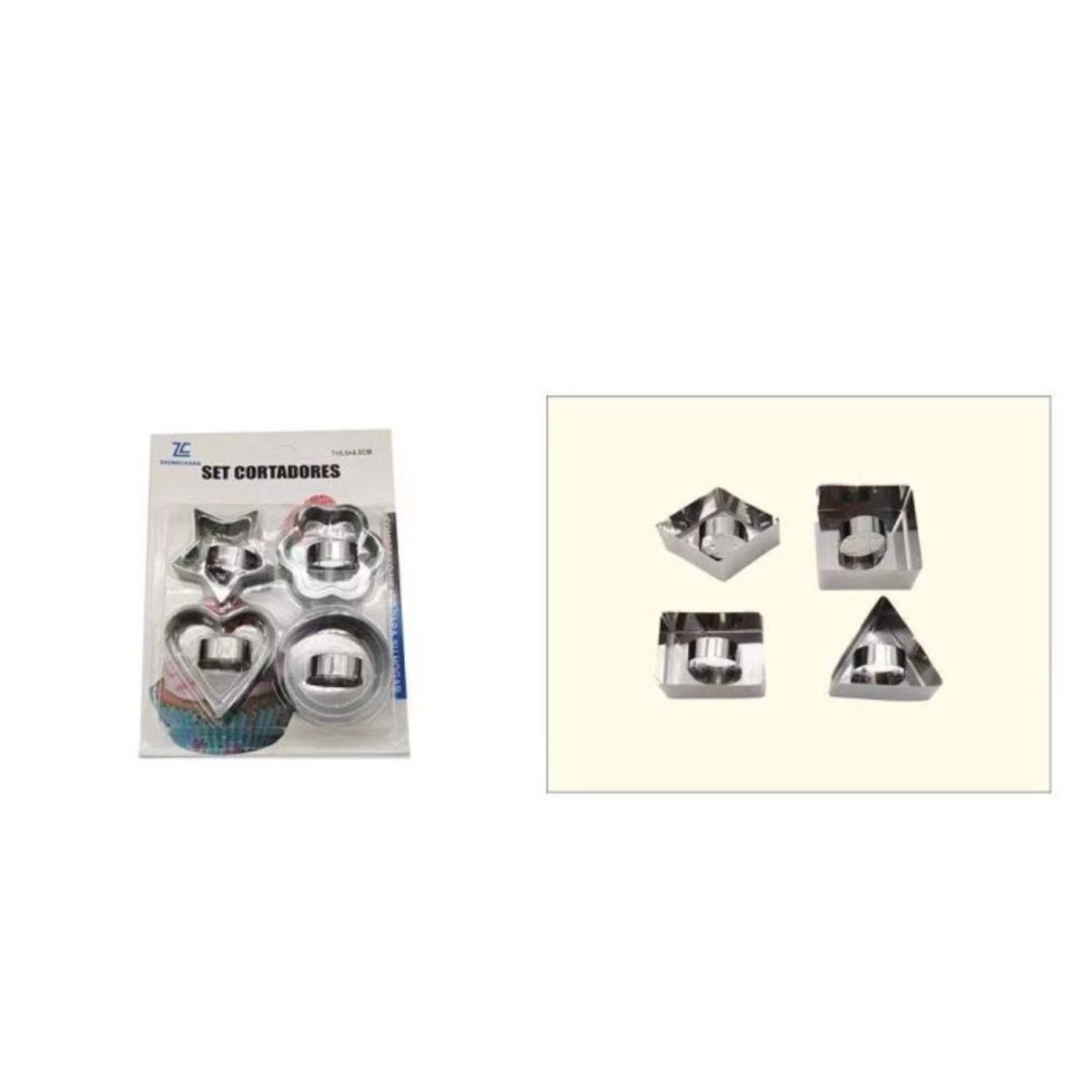 GENERICO - Juego de moldes mausse figuras 4pzs