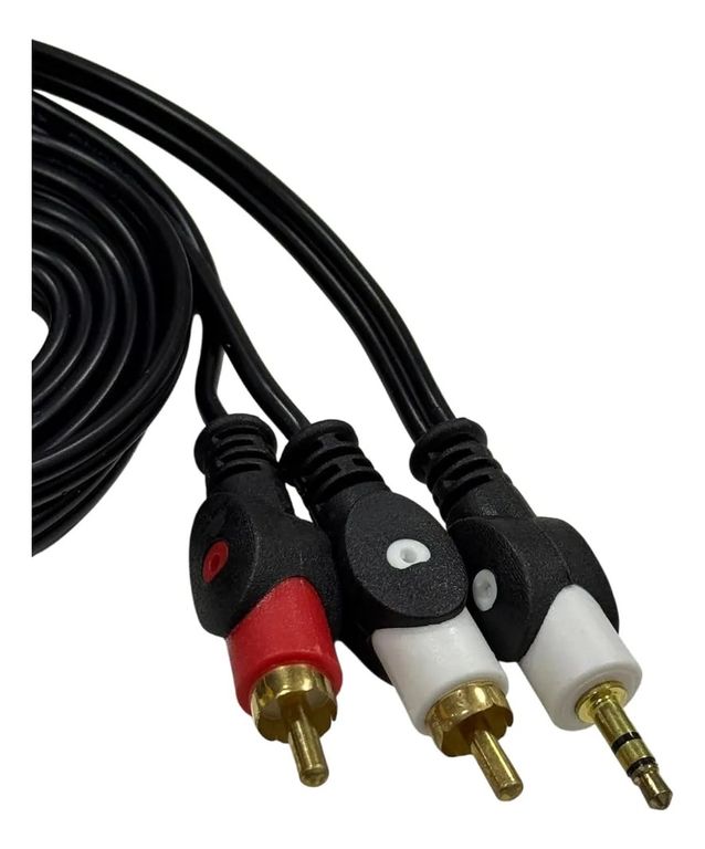 GENERICO Cable De Audio Auxiliar De 3.5 Mm A Rca Macho X2