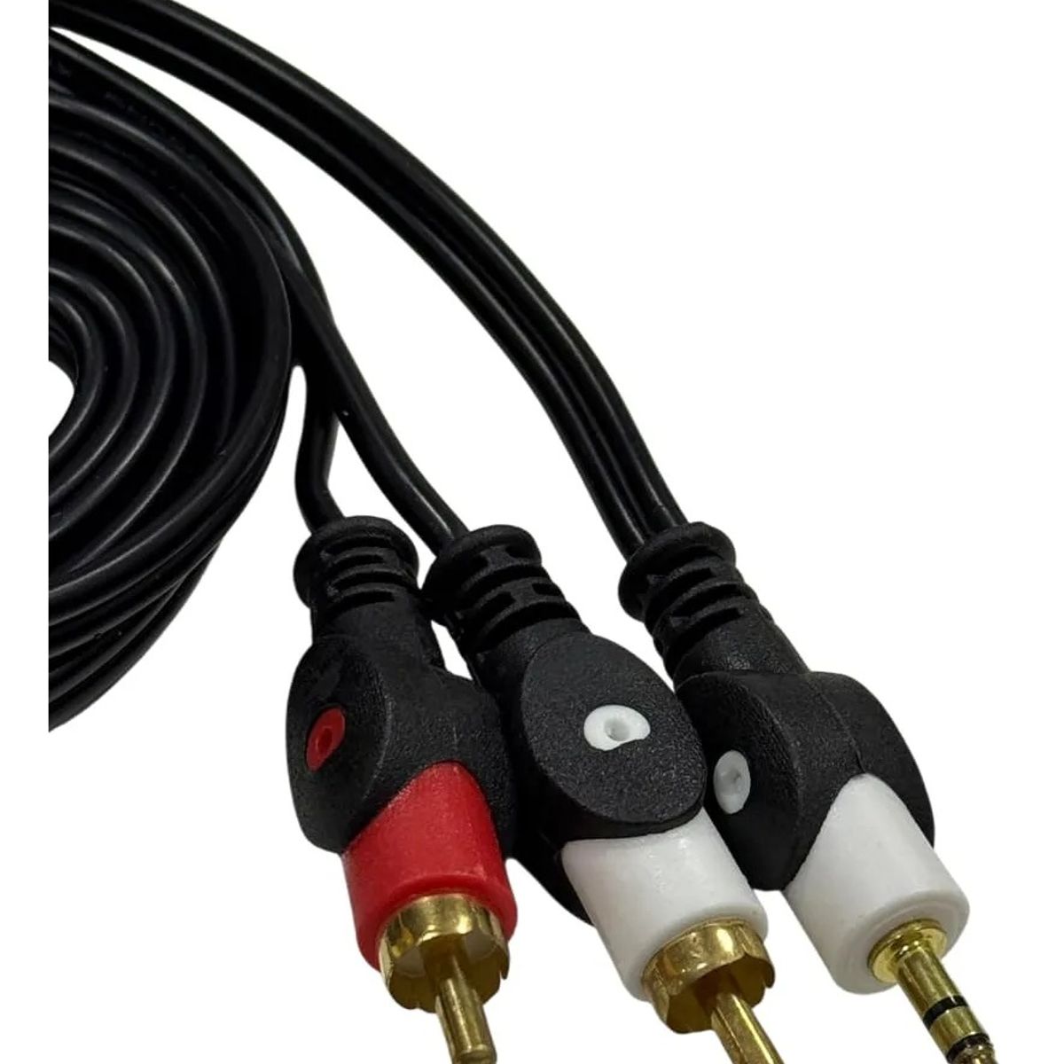 GENERICO - Cable De Audio Auxiliar De 3.5 Mm A Rca Macho X2