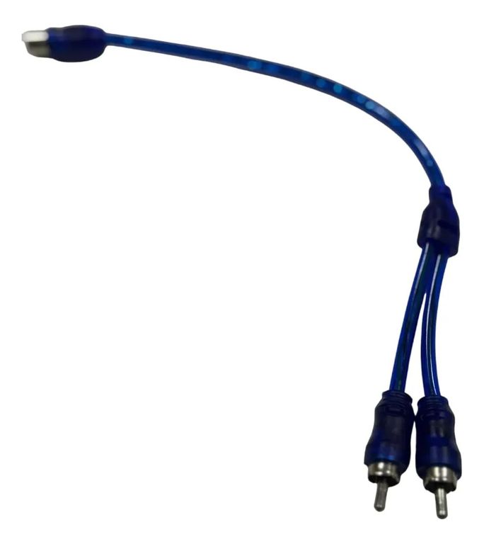 GENERICO Cable Divisor De Audio Rca Tipo Y Conector 1 Hembra 2 Macho