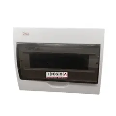 DNA - TABLERO PLASTICO 12 MODULOS SOBREPUESTO TAPA TRANSPARENTE -