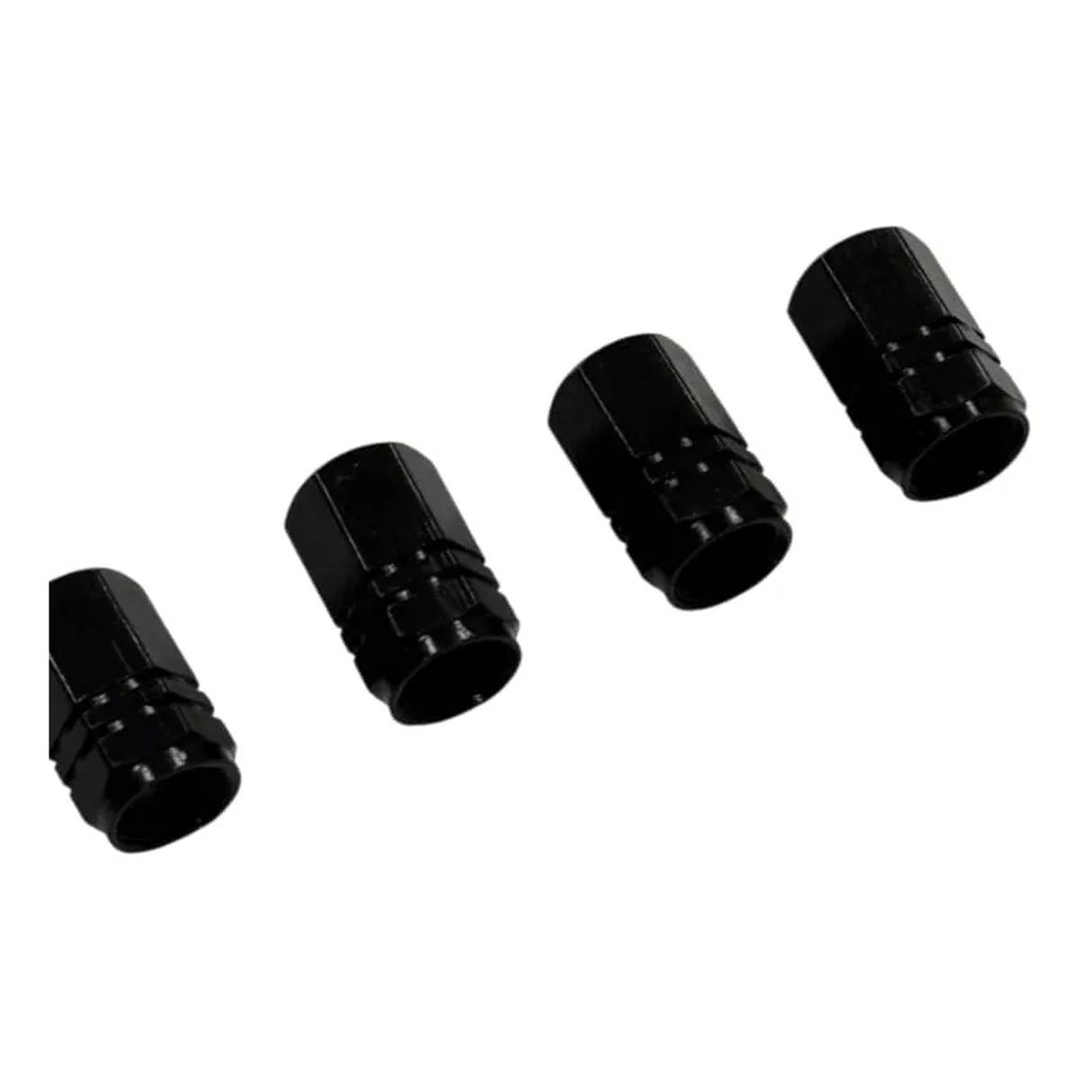 GENERICO - Tapa De Válvulas Para Neumáticos 4 Piezas negro