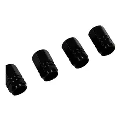 GENERICO - Tapa De Válvulas Para Neumáticos 4 Piezas negro