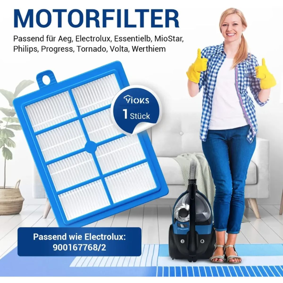 GENERICO - Filtro Hepa Lavable Para Aspiradora Electrolux Nuevo