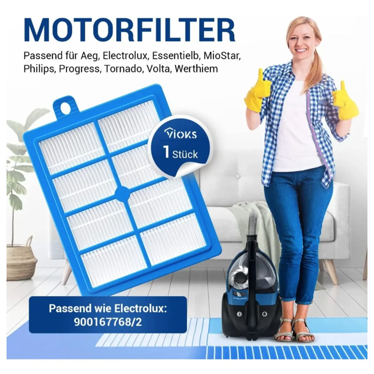 GENERICO - Filtro Hepa Lavable Para Aspiradora Electrolux Nuevo