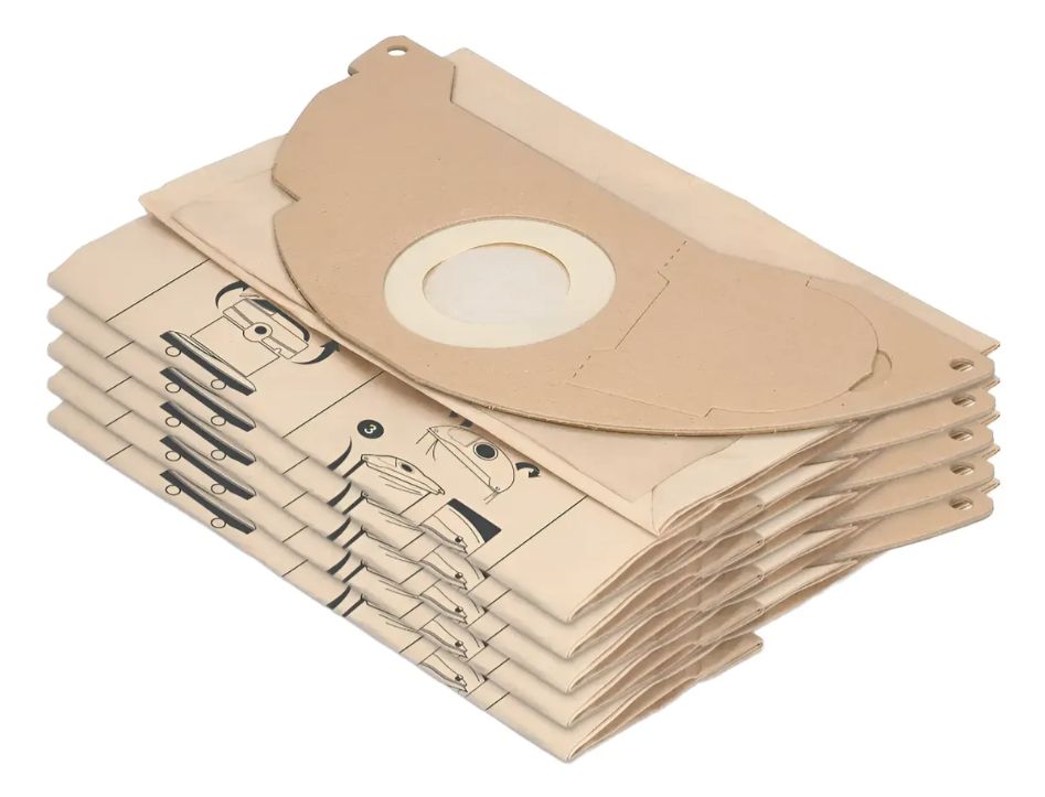 GENERICO Kit 5 Bolsa De Papel Para Aspiradora Karcher A Wd2 / Mv2