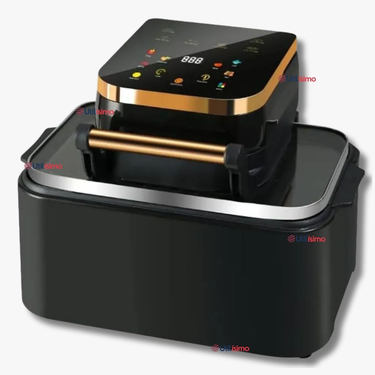 LINE - Freidora De aire 12 Litros 1700W Air Fryer Ventana De Vidrio