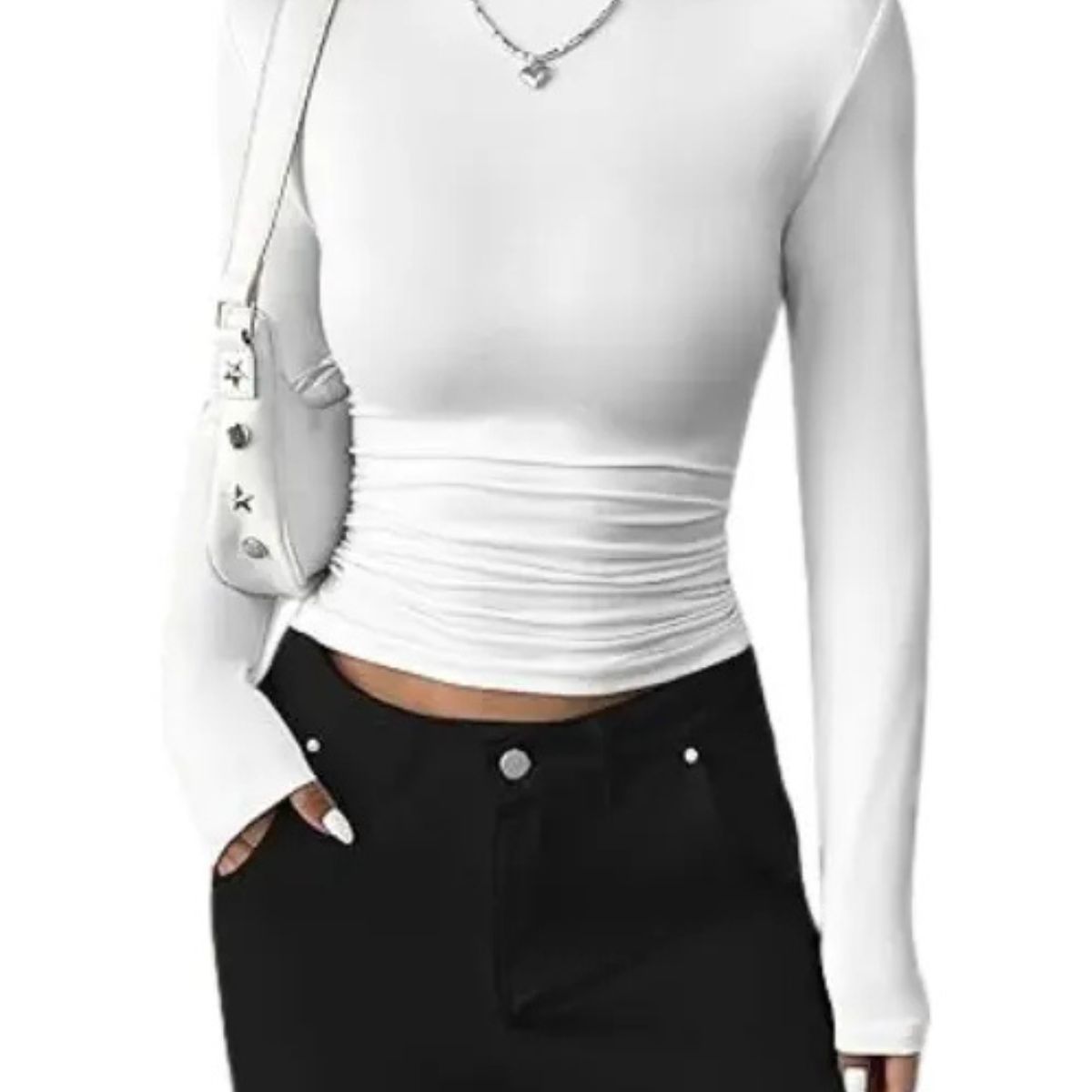 LOOK SHOP - Camisa Beatle Algodón. Mujer Juvenil Manga Larga 529