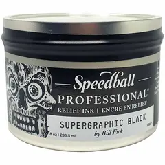 SPEEDBALL - Tinta Relieve profesional para Grabado Negro 236ml