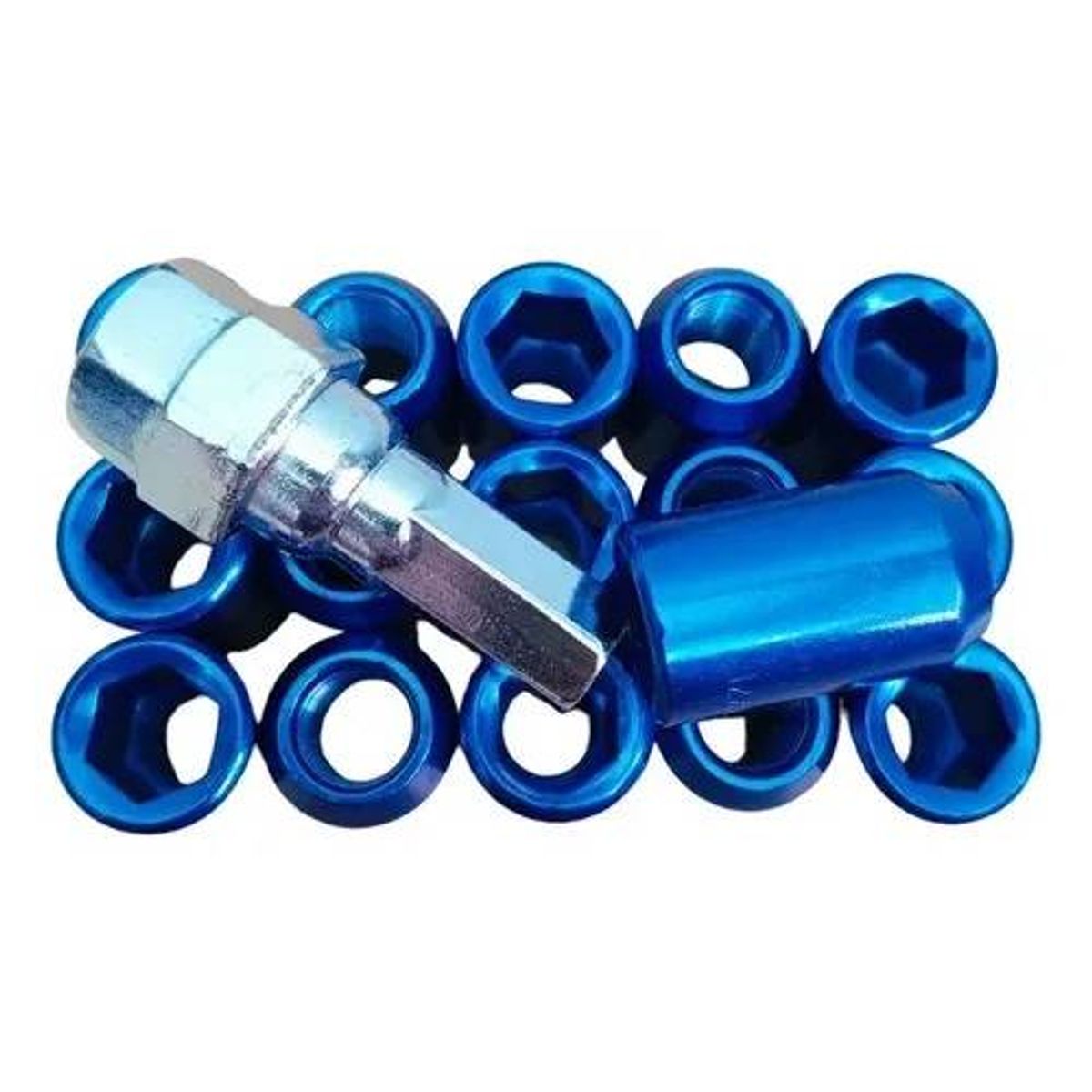 GENERICO - Tuercas De Seguridad Para Auto Toppfit 12mm X 1.50 azul