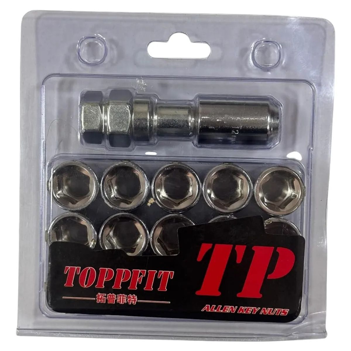 GENERICO - Tuercas De Seguridad Para Auto Toppfit 12mm X 1.50 plateado