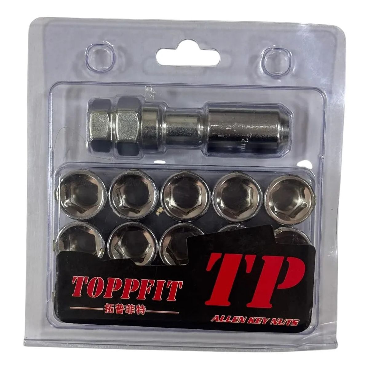 GENERICO - Tuercas De Seguridad Para Auto Toppfit 12mm X 1.50 plateado