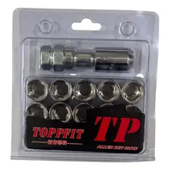 GENERICO - Tuercas De Seguridad Para Auto Toppfit 12mm X 1.50 plateado