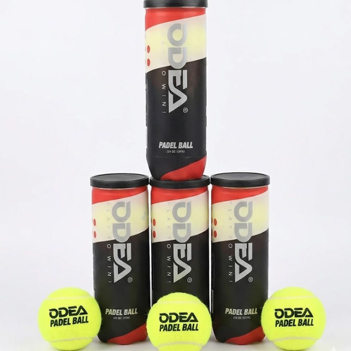 GENERICO - Pelotas Pádel Odea Pro 12 Unidades Alta Resistencia Cancha Rápida/lenta Amarillo