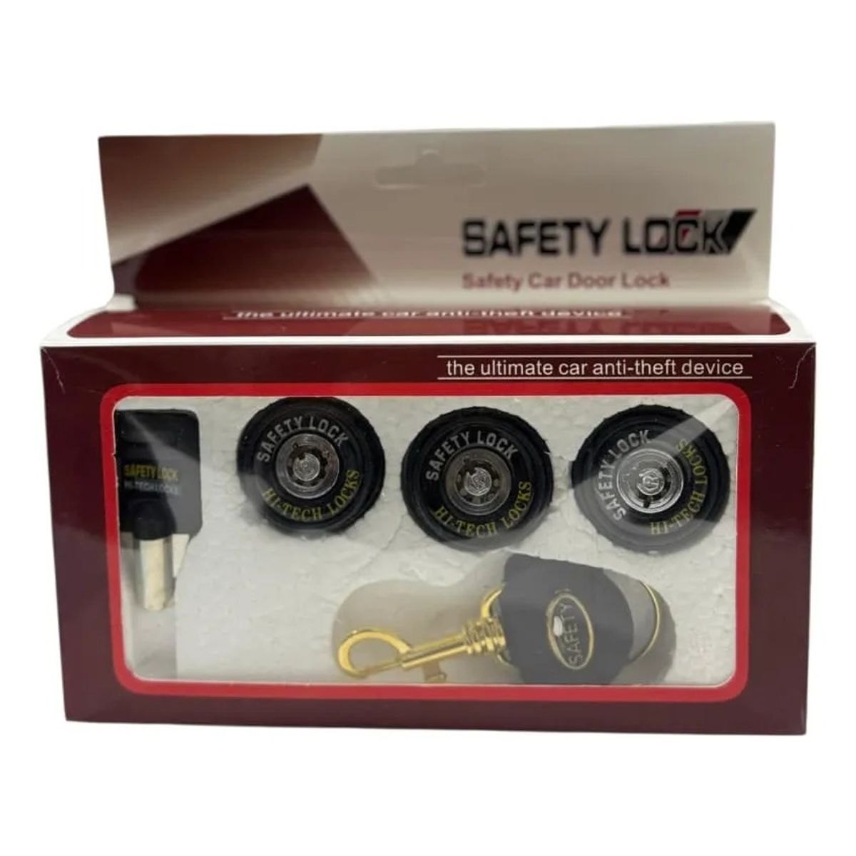 GENERICO - Kit De Chapas De Seguridad Para 3 Puertas De Auto