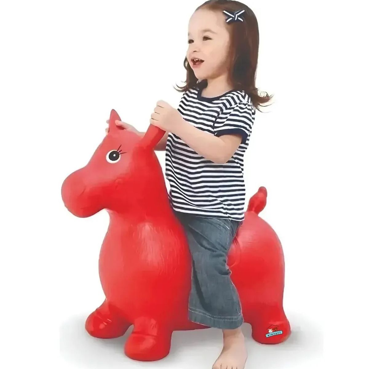 GENERICO - Pony Caballito Saltarín Juguete Para Niños Color Rojo
