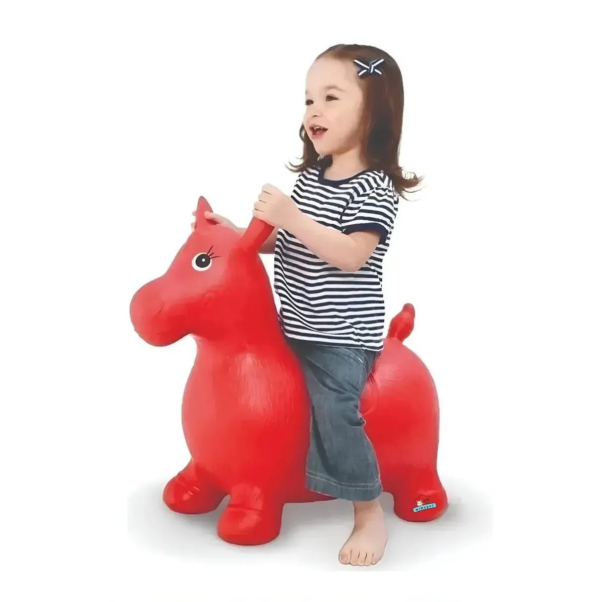 GENERICO - Pony Caballito Saltarín Juguete Para Niños Color Rojo