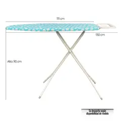 EKOL TACTICA MILITAR - Tabla de Planchar Reforzada Ajustable y Plegable Modelos Surtidos 130x90 cm