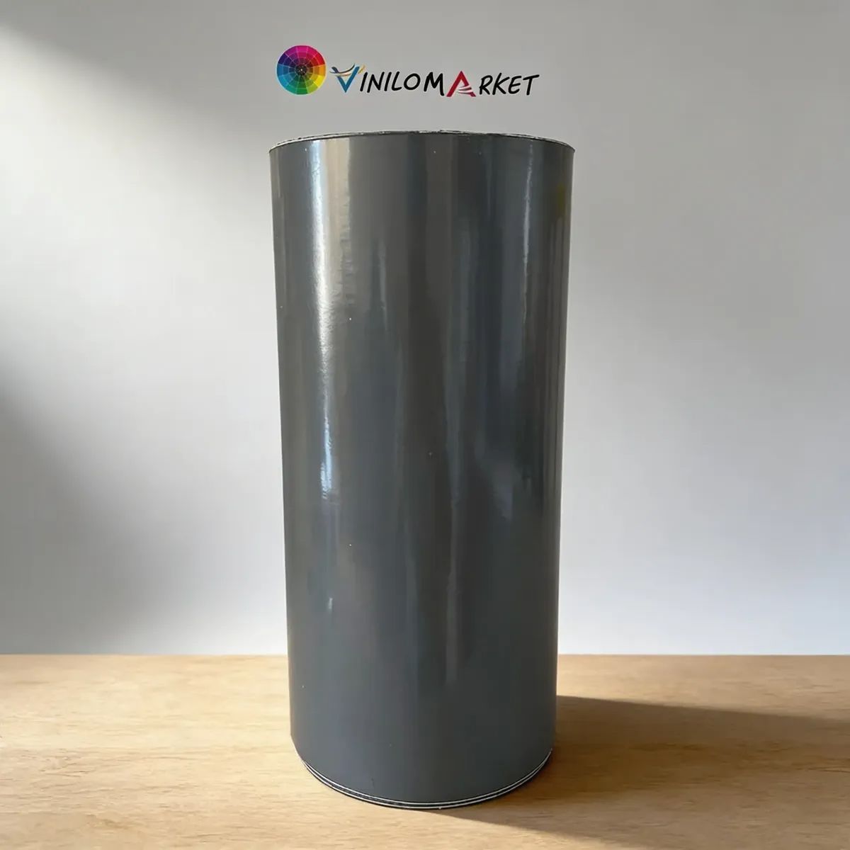 NEON - Vinilo Adhesivo De Corte Gris Oscuro Brillante De 30 Cm X 10 Mts