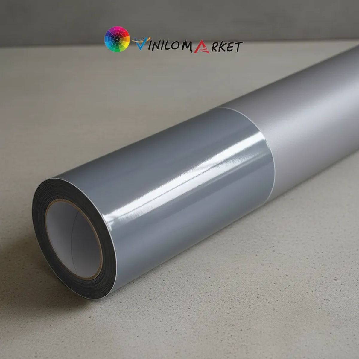 NEON - Vinilo Adhesivo De Corte Gris Oscuro Brillante De 30 Cm X 10 Mts