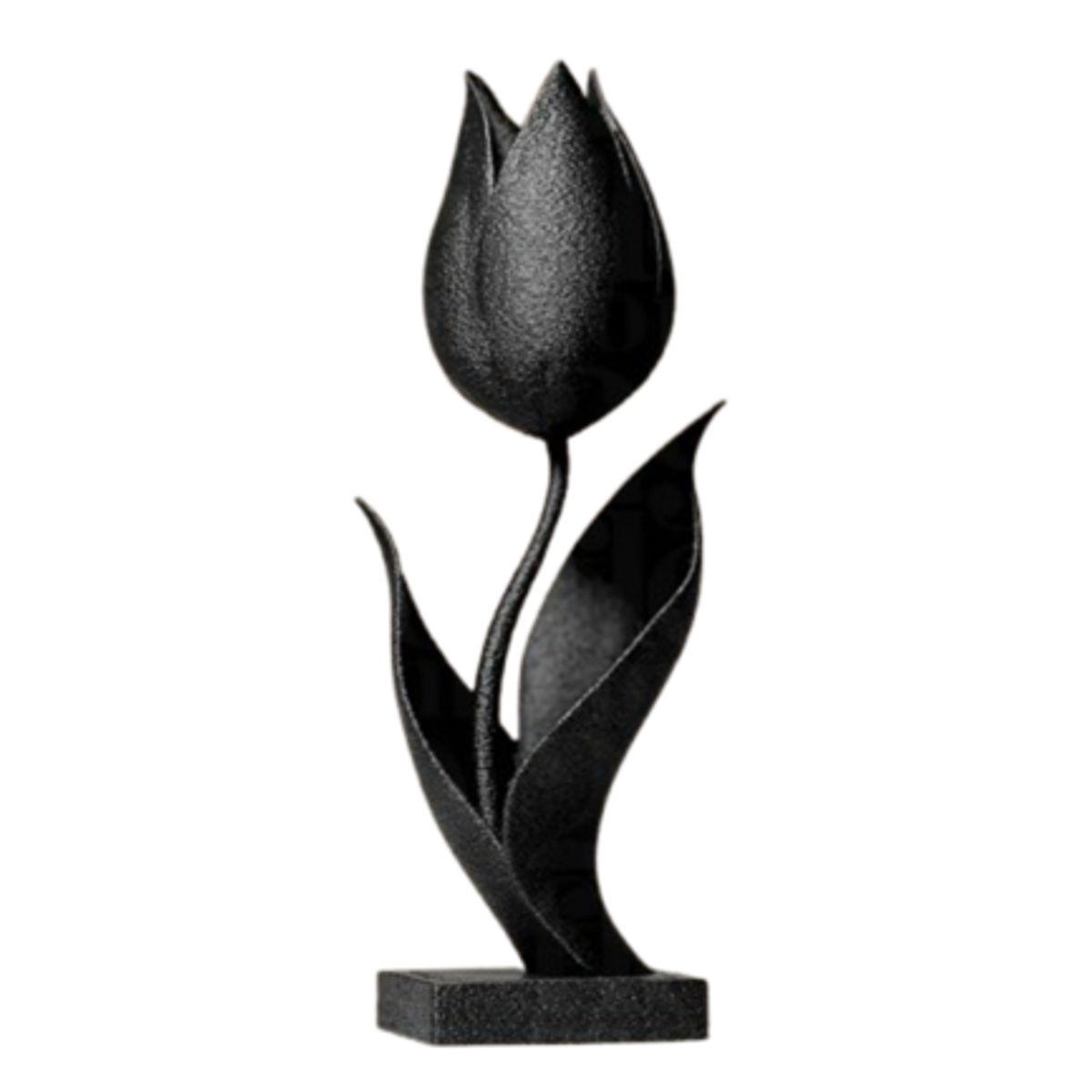 GENERICO - Figura decorativa Tulipan Negro Elegante