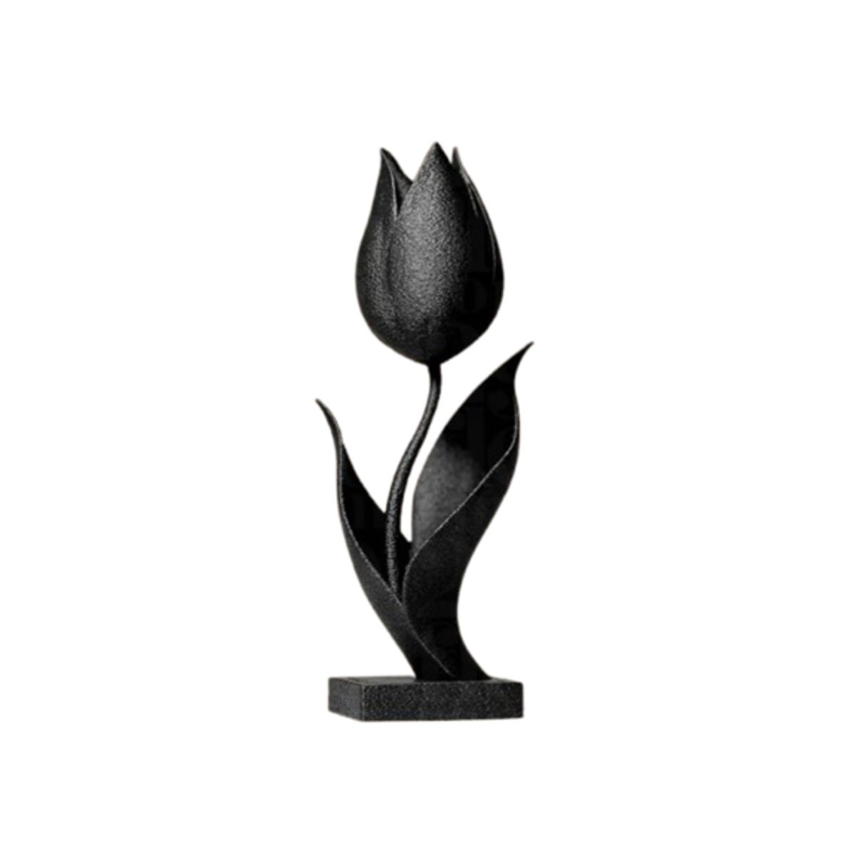 GENERICO - Figura decorativa Tulipan Negro Elegante