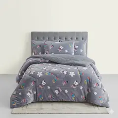 GENERICO - Cobertor para Cama de 1.5 Plazas diseño gaticos