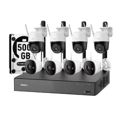IMOU - Kit 8 Camaras Wifi 3mp Audio Luz Inteligente Imoulife