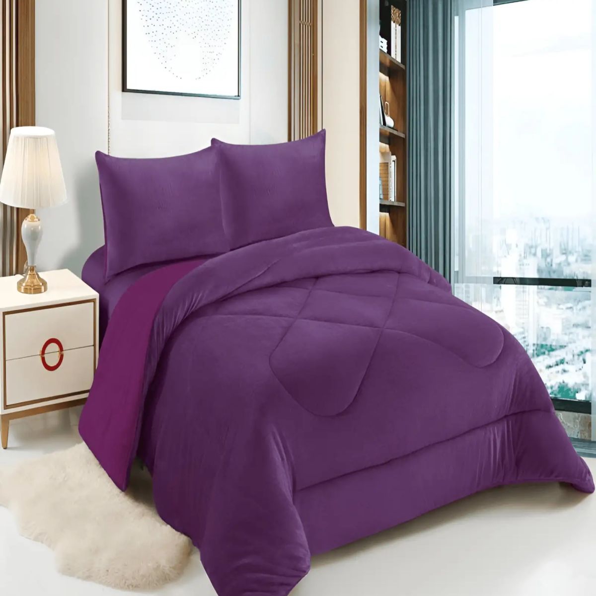 GENERICO - PLUMON CON CHIPORRO PLUSH PLAZA Y MEDIA MORADO