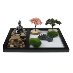GENERICO - Buda Decorativo Multifuncional con Porta Incienso y Porta Vela