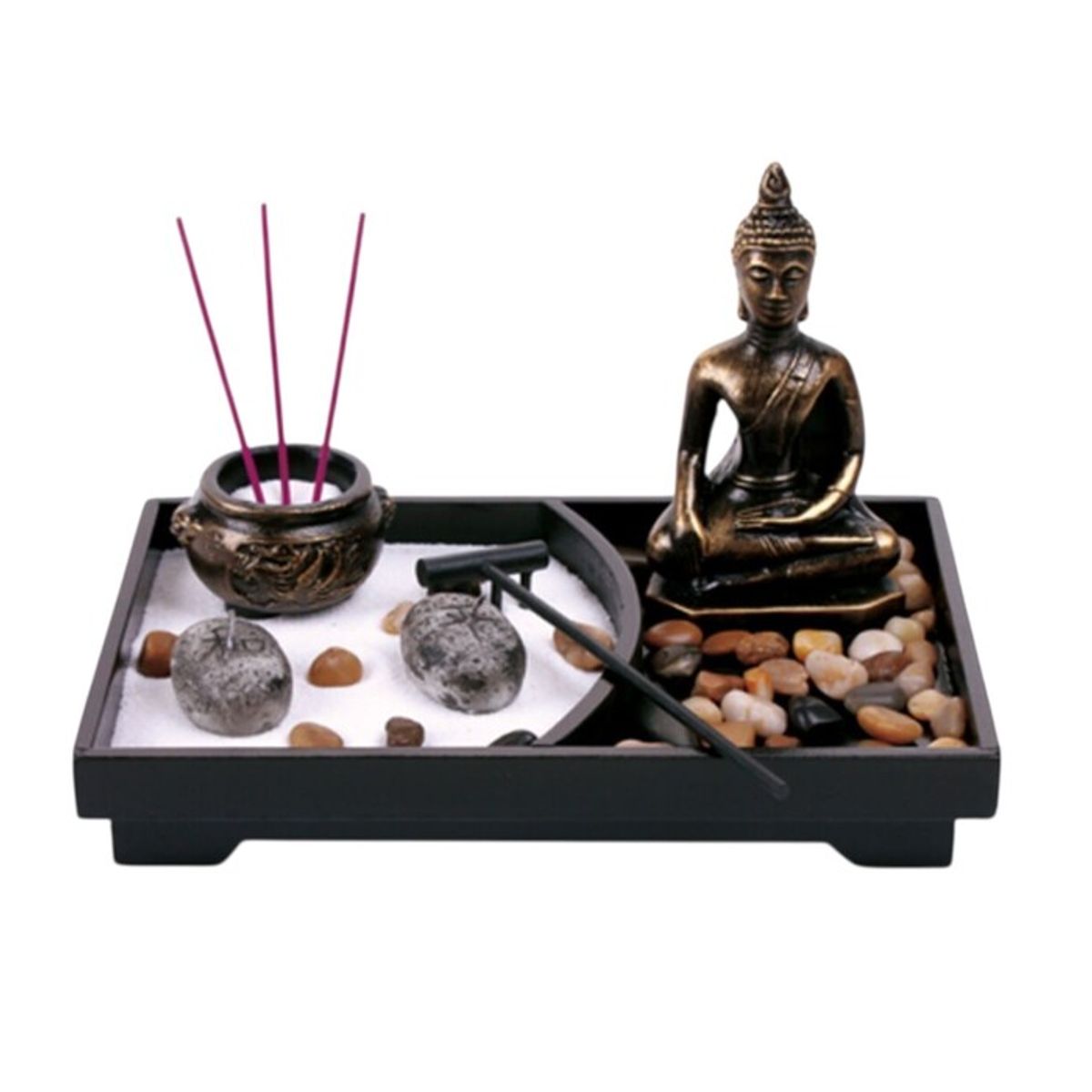 GENERICO - Porta Vela De Buda Con Porta Vela Candelabro Decorativo
