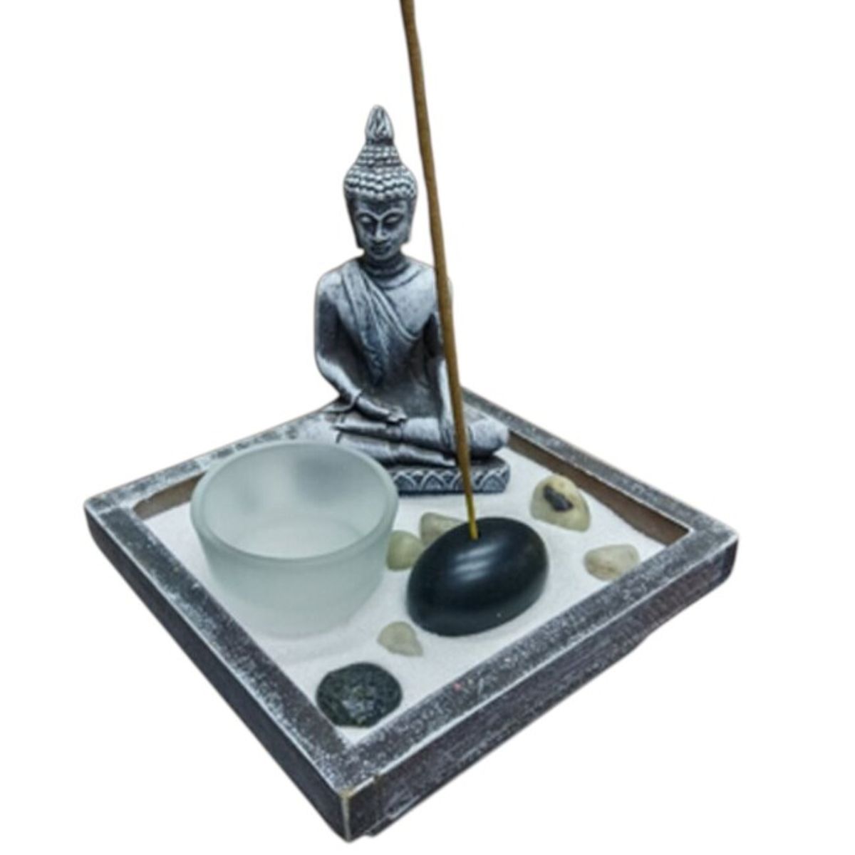GENERICO - Porta Vela De Buda Con Porta Vela Candelabro