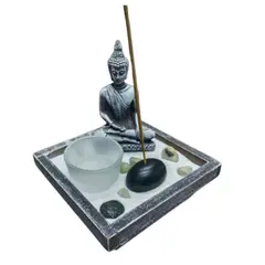 GENERICO - Porta Vela De Buda Con Porta Vela Candelabro