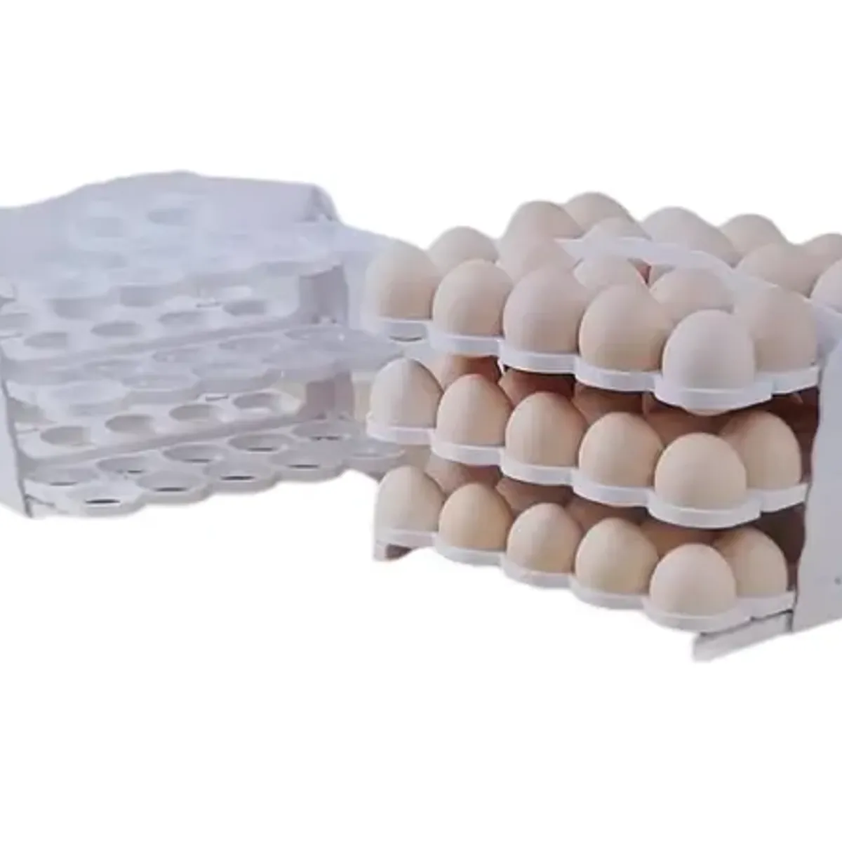 GENERICO - Huevera Plegable Organizador De Huevos 60 Unidades