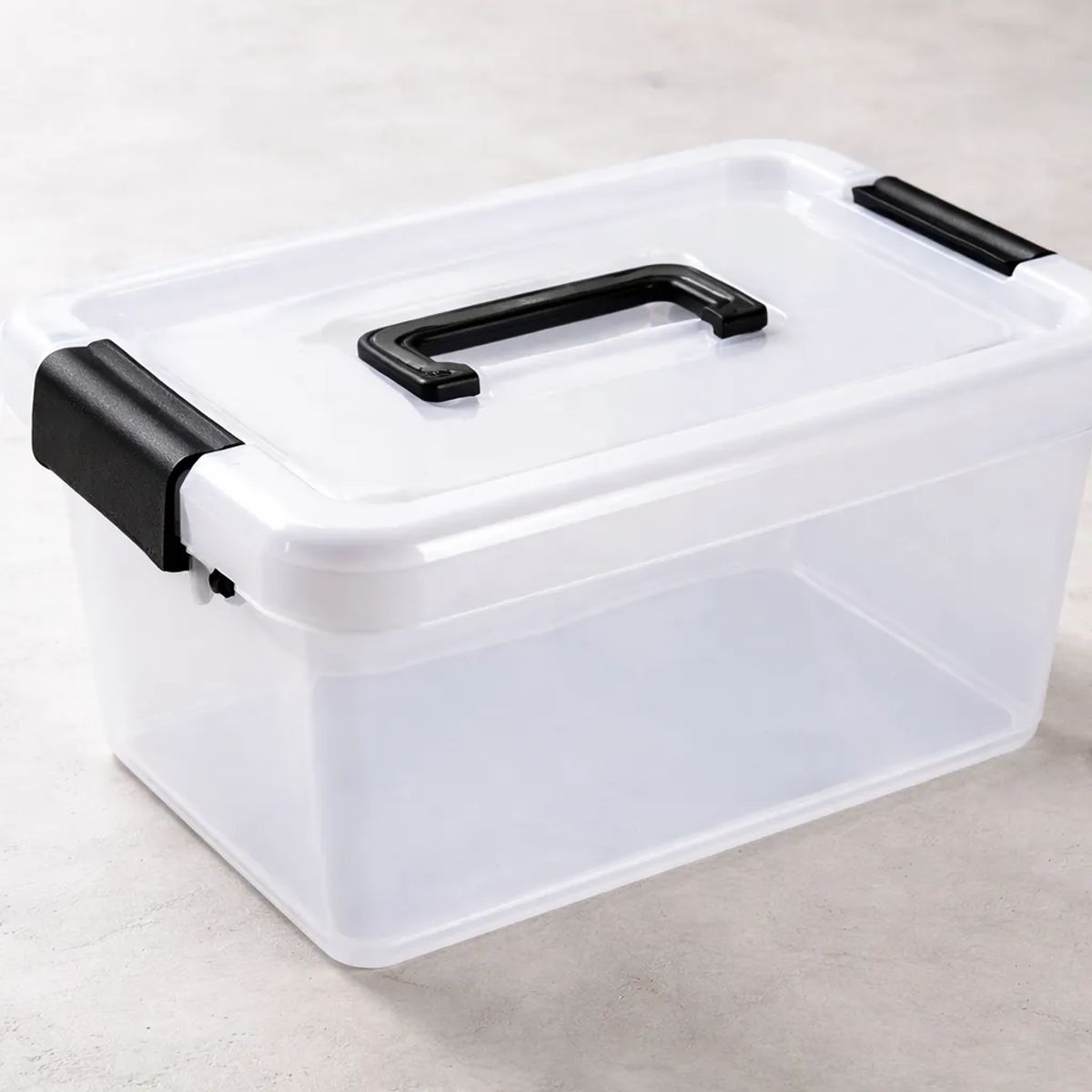 GENERICO - Caja Organizadora Transparente 15l Con Tapa 38x28x22cm