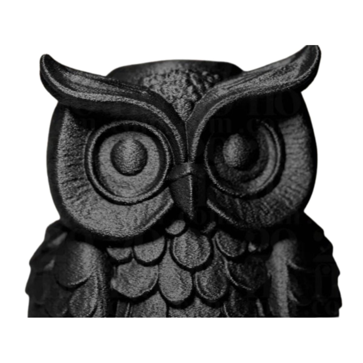 GENERICO - Figura decorativa Buho Negro Elegante