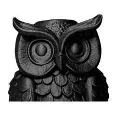 GENERICO - Figura decorativa Buho Negro Elegante